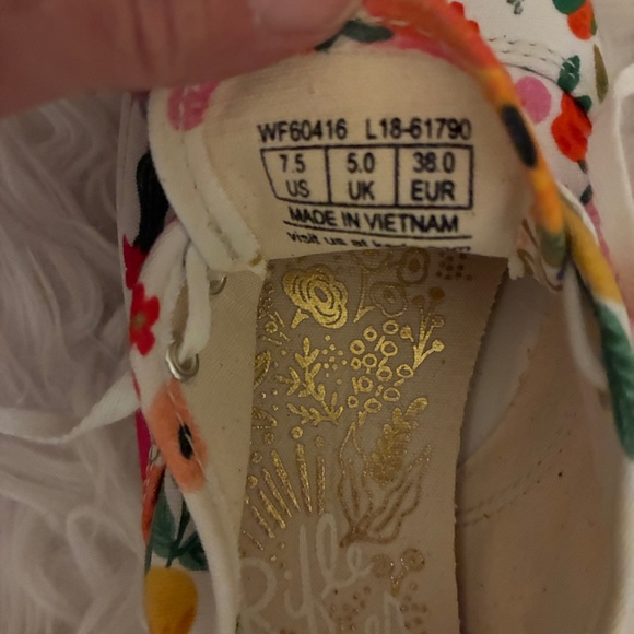 Keds Rifle Paper Co Champion Sneakers.  EUC SZ 7.5 - Picture 7 of 7